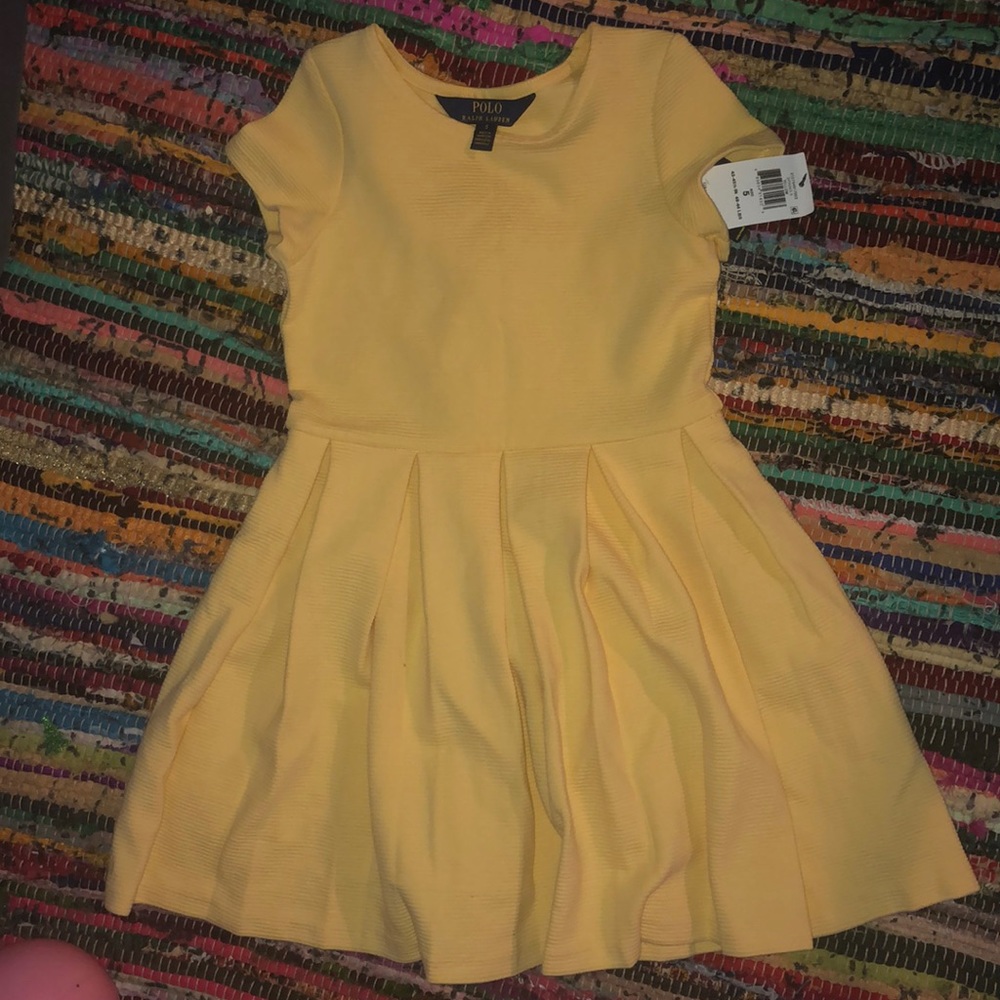 Ralph Lauren Yellow girls dress size 5